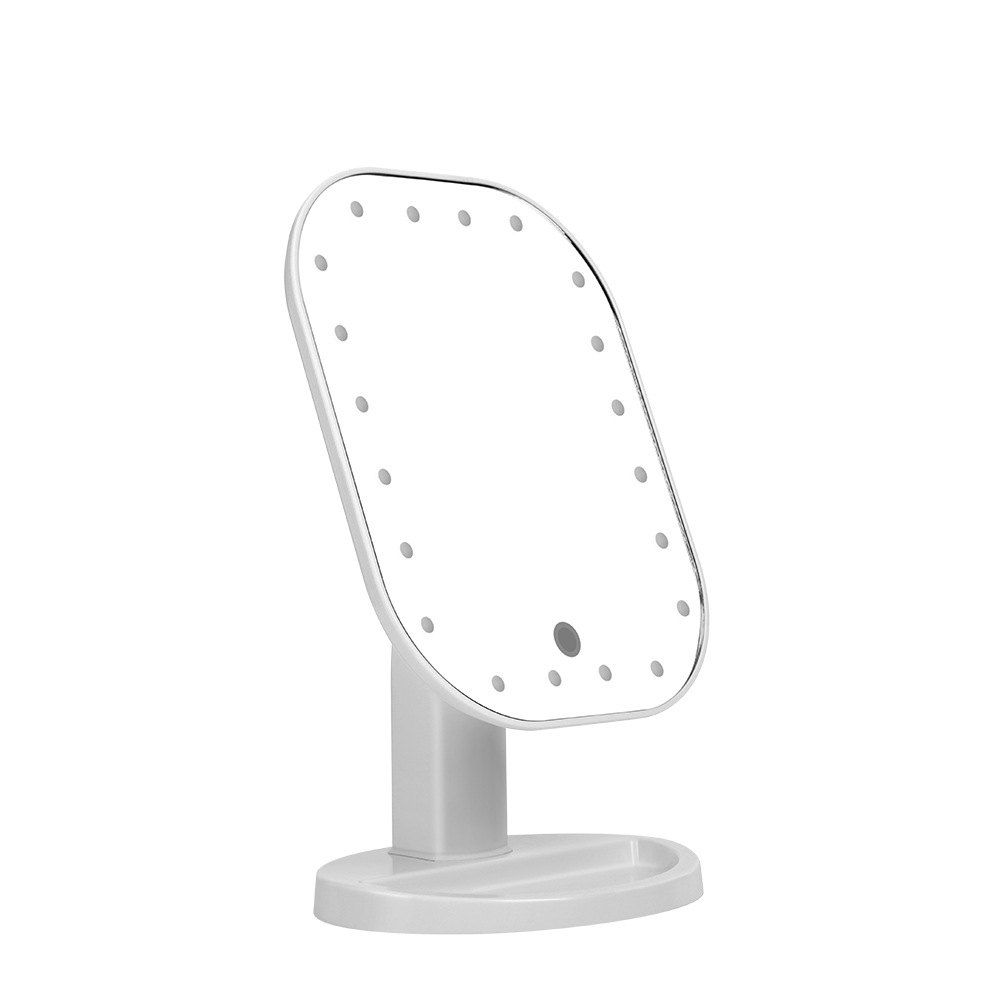 New LED Makeup Mirror With Light Smart Touch Led Desktop Single-sided Makeup Mirror 20 Lights Bead Fill Mirror, Black
New LED Makeup Mirror With Light Smart Touch Led Desktop Single-sided Makeup Mirror 20 Lights Bead Fill Mirror, Black