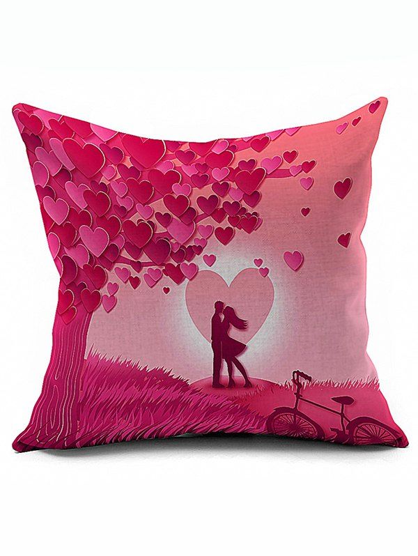 

Love Couples Design Valentine Pillow Case, Pink