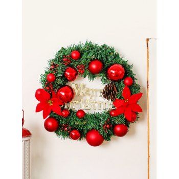 

Merry Christmas Garland Floral Wall Decor, Multicolor a