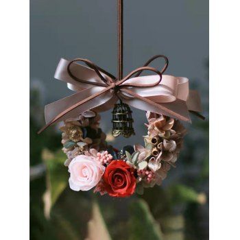

Preserved Flower Garland Home Car Hanging Decor, Multicolor a