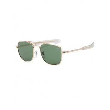 

Metal Square Driver Sunglasses, Fern green