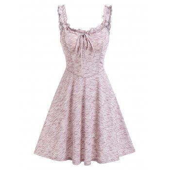 Summer Vacation Sundress Ruffled Space Dye Tie Up Mini A Line Dress, Light pink
Summer Vacation Sundress Ruffled Space Dye Tie Up Mini A Line Dress, Light pink