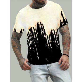 Summer Contrast Casual T Shirt Dip Painting Round Neck Short Sleeves Tee, Multicolor
Summer Contrast Casual T Shirt Dip Painting Round Neck Short Sleeves Tee, Multicolor