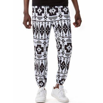 Bohemian Long Pants Geometric Print Elastic Waist Pockets Beam Feet Pants, Black
Bohemian Long Pants Geometric Print Elastic Waist Pockets Beam Feet Pants, Black