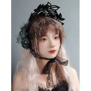 Hollow Out Floral Decoration Rose Lace Gothic Halloween Hair Accessory, Black
Hollow Out Floral Decoration Rose Lace Gothic Halloween Hair Accessory, Black
