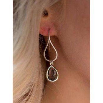Trendy Drop Earrings Hollow Out Droplet-shaped Artificial Crystal Vacation Earrings, Silver
Trendy Drop Earrings Hollow Out Droplet-shaped Artificial Crystal Vacation Earrings, Silver