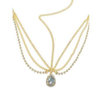 Bohemian Headband Droplet Pendant Artificial Crystal Bride Trendy Hair Accessory, Golden
Bohemian Headband Droplet Pendant Artificial Crystal Bride Trendy Hair Accessory, Golden