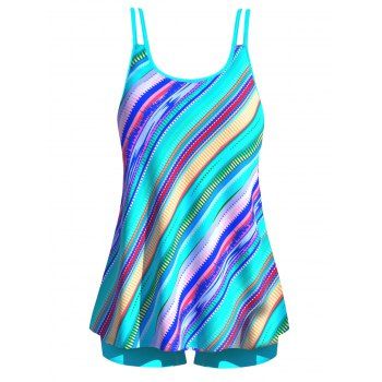 Modest Swimsuit Tummy Control Colorful Print Tankini Swimwear Two Piece Set Beach Swim Bathing Suit, Blue
Modest Swimsuit Tummy Control Colorful Print Tankini Swimwear Two Piece Set Beach Swim Bathing Suit, Blue