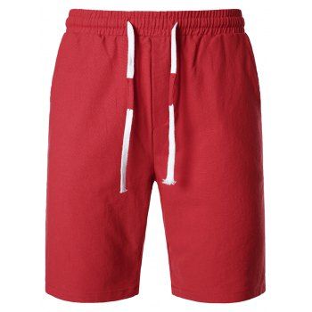Summer Shorts Cotton Solid Color Drawstring Elastic Waist Basic Casual Shorts, Red wine
Summer Shorts Cotton Solid Color Drawstring Elastic Waist Basic Casual Shorts, Red wine