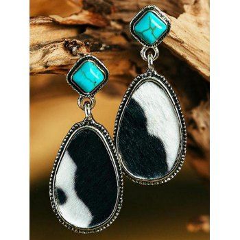 Vintage Drop Earrings Droplet-shaped Faux Turquoise Geometric Colorblock Trendy Earrings, Multicolor
Vintage Drop Earrings Droplet-shaped Faux Turquoise Geometric Colorblock Trendy Earrings, Multicolor