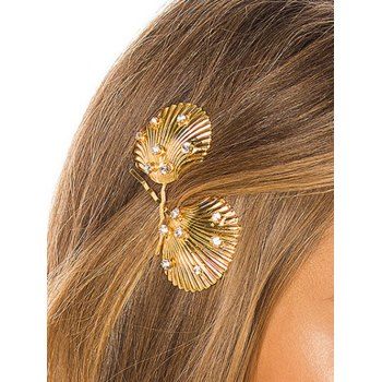 2 Pcs Hair Clips Rhinestone Shell Solid Color Alloy Trendy Hair Accessories, Golden
2 Pcs Hair Clips Rhinestone Shell Solid Color Alloy Trendy Hair Accessories, Golden
