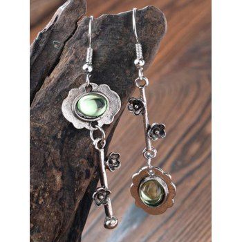 Bohemian Drop Earrings Faux Crystal Floral Earrings Trendy Vacation Alloy Earrings, Light green
Bohemian Drop Earrings Faux Crystal Floral Earrings Trendy Vacation Alloy Earrings, Light green