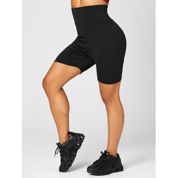 Skinny Sports Shorts Solid Color Elastic High Waist Summer Casual Yoga Shorts, Black
Skinny Sports Shorts Solid Color Elastic High Waist Summer Casual Yoga Shorts, Black
