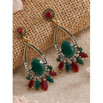 Vintage Earrings Waterdrop Shape Artificial Diamond Alloy Drop Earrings, Multicolor
Vintage Earrings Waterdrop Shape Artificial Diamond Alloy Drop Earrings, Multicolor