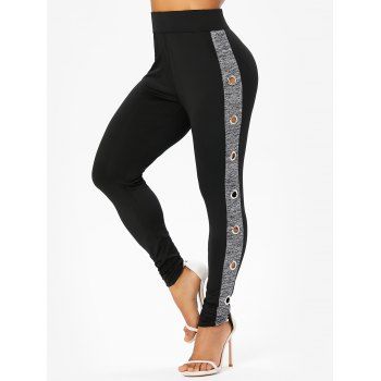Casual Leggings Space Dye Insert Grommet Elastic High Waist Skinny Trendy Leggings, Black
Casual Leggings Space Dye Insert Grommet Elastic High Waist Skinny Trendy Leggings, Black