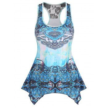 Ethnic Tank Top Tribal Heart Flower Print Tank Top Rose Lace Insert Asymmetric Tank Top, Light green
Ethnic Tank Top Tribal Heart Flower Print Tank Top Rose Lace Insert Asymmetric Tank Top, Light green