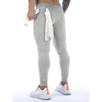 Solid Color Sweatpants Zipper Beam Feet Drawstring Long Casual Sports Jogger Pants, Light gray
Solid Color Sweatpants Zipper Beam Feet Drawstring Long Casual Sports Jogger Pants, Light gray