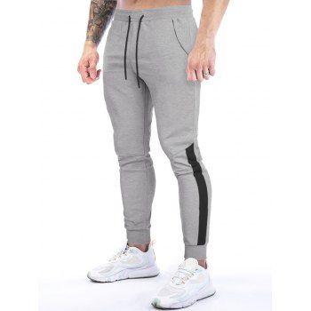 Colorblock Sweatpants Drawstring Elastic Waist Sport Casual Jogger Pants, Light gray
Colorblock Sweatpants Drawstring Elastic Waist Sport Casual Jogger Pants, Light gray
