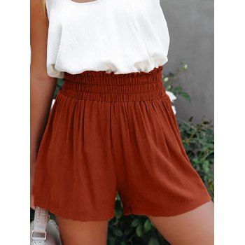 Casual Shorts Solid Color Shorts Ruffle Elastic High Waisted Wide Leg Summer Shorts, Coffee
Casual Shorts Solid Color Shorts Ruffle Elastic High Waisted Wide Leg Summer Shorts, Coffee