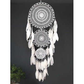 Bohemian Decoration Dream Catcher Feather Hollow Out Ethnic Home Decoration, White
Bohemian Decoration Dream Catcher Feather Hollow Out Ethnic Home Decoration, White