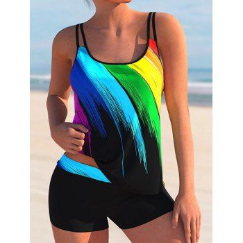 Modest Tankini Swimsuit Printed Dual Strap Boyshorts Padded Beach Swimwear, Green
Modest Tankini Swimsuit Printed Dual Strap Boyshorts Padded Beach Swimwear, Green