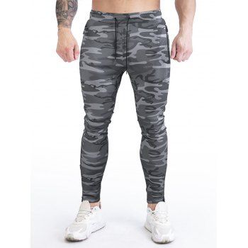Camouflage Print Sweatpants Zipper Hem Drawstring Elastic Waist Sport Pants, Black
Camouflage Print Sweatpants Zipper Hem Drawstring Elastic Waist Sport Pants, Black