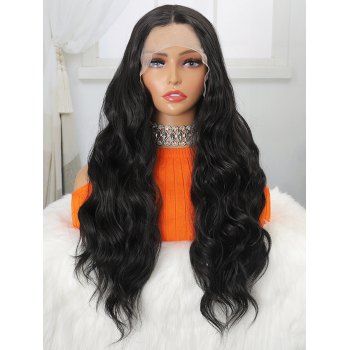13*1 Lace Front Body Wave 28 Inch Long Heat Resistance Synthetic Wig, Black
13*1 Lace Front Body Wave 28 Inch Long Heat Resistance Synthetic Wig, Black