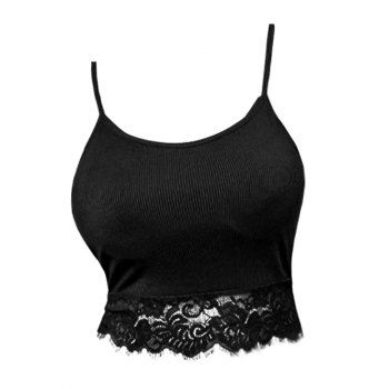 See Thru Floral Lace Panel Crop Cami Top Backless Adjustable Strap Ripped Cami Top, Black
See Thru Floral Lace Panel Crop Cami Top Backless Adjustable Strap Ripped Cami Top, Black
