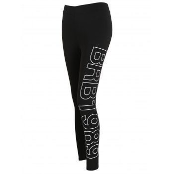 Skinny Leggings Letter Print Leggings Elastic High Waisted Sports Long Leggings, Black
Skinny Leggings Letter Print Leggings Elastic High Waisted Sports Long Leggings, Black