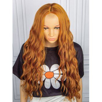 Lace Front 28 Inch Long Wavy Middle Part Heat Resistance Synthetic Wig, Tangerine
Lace Front 28 Inch Long Wavy Middle Part Heat Resistance Synthetic Wig, Tangerine