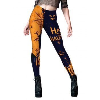 Halloween Leggings Contrast Colorblock Letter Spider Web Printed Skinny Leggings, Dark orange
Halloween Leggings Contrast Colorblock Letter Spider Web Printed Skinny Leggings, Dark orange
