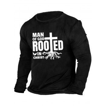 Slogan Letter Tree Root Print Graphic T-shirt Long Sleeve Round Neck Casual Tee, Black
Slogan Letter Tree Root Print Graphic T-shirt Long Sleeve Round Neck Casual Tee, Black