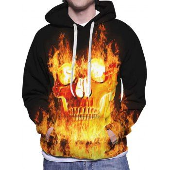 Fire Flame Skull Print Hoodie Drawstring Kangaroo Pocket Casual Hoodie, Multicolor
Fire Flame Skull Print Hoodie Drawstring Kangaroo Pocket Casual Hoodie, Multicolor