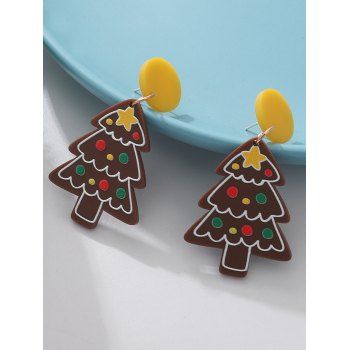 Cute Chirstmas Tree Shape Acrylic Drop Earrings, Multicolor a 
Cute Chirstmas Tree Shape Acrylic Drop Earrings, Multicolor a