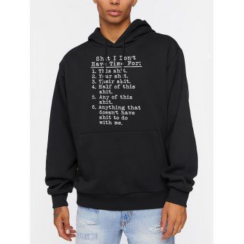Slogan Print Hoodie Drawstring Kangaroo Pocket Long Sleeve Sweatshirt With Hood, Black
Slogan Print Hoodie Drawstring Kangaroo Pocket Long Sleeve Sweatshirt With Hood, Black