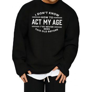 Contrasting Slogan Print Graphic Sweatshirt Drop Shoulder Frayed Hem Casual Sweatshirt, Black
Contrasting Slogan Print Graphic Sweatshirt Drop Shoulder Frayed Hem Casual Sweatshirt, Black