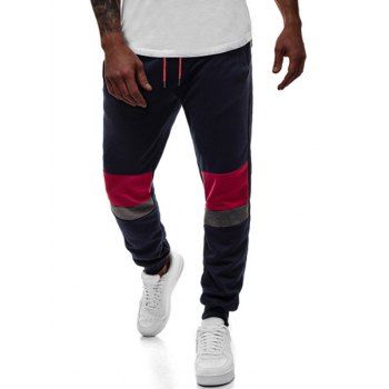 Colorblock Panel Sport Jogger Sweatpants Drawstring Waist Beam Feet Casual Sweatpants, Deep blue
Colorblock Panel Sport Jogger Sweatpants Drawstring Waist Beam Feet Casual Sweatpants, Deep blue