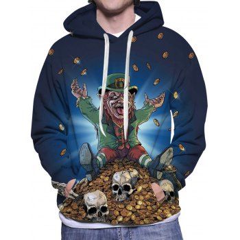 Skull Gold Pirate Print Casual Hoodie Kangaroo Pocket Drawstring Hoodie, Multicolor
Skull Gold Pirate Print Casual Hoodie Kangaroo Pocket Drawstring Hoodie, Multicolor