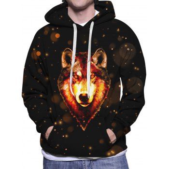 Wolf Printed Hoodie Kangaroo Pocket Drawstring Long Sleeve Sweatshirt With Hood, Multicolor
Wolf Printed Hoodie Kangaroo Pocket Drawstring Long Sleeve Sweatshirt With Hood, Multicolor