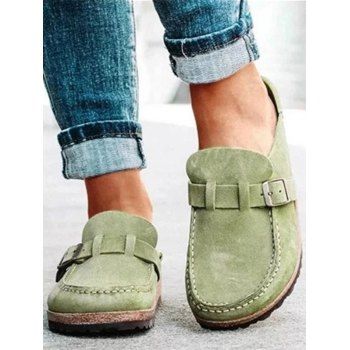 Comfort Flat Sandals Backless Slip On Loafer Shoes Closed Toe Beach Walking Slippers, Green
Comfort Flat Sandals Backless Slip On Loafer Shoes Closed Toe Beach Walking Slippers, Green