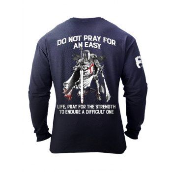Graphic T Shirt Characters Slogan Print Round Neck Long Sleeve Casual Tee, Deep blue
Graphic T Shirt Characters Slogan Print Round Neck Long Sleeve Casual Tee, Deep blue