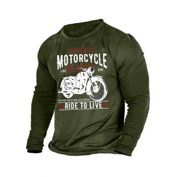 Letter Bike Lip Print T Shirt Graphic T Shirt Round Neck Long Sleeve Casual Tee, Green
Letter Bike Lip Print T Shirt Graphic T Shirt Round Neck Long Sleeve Casual Tee, Green