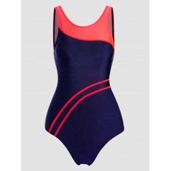 Two Tone Color One-piece Swimsuit Padded Strap Contrast Colorblock Swimwear, Multicolor a
Two Tone Color One-piece Swimsuit Padded Strap Contrast Colorblock Swimwear, Multicolor a