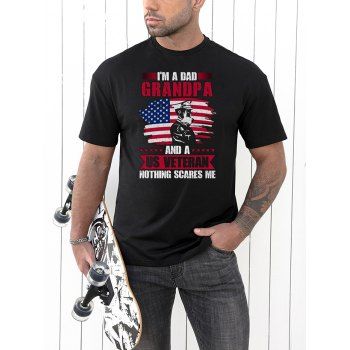 Patriotic T Shirt Characters American Flag Letter Print Short Sleeve Round Neck Tee, Black
Patriotic T Shirt Characters American Flag Letter Print Short Sleeve Round Neck Tee, Black