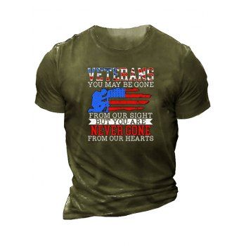 American Flag Slogan Graphic T-shirt Round Neck Short Sleeve Patriotic Tee, Deep green
American Flag Slogan Graphic T-shirt Round Neck Short Sleeve Patriotic Tee, Deep green