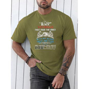 Eagle American Flag Slogan Print Graphic Short Sleeve Round Neck Casual Patriotic Tee, Deep green
Eagle American Flag Slogan Print Graphic Short Sleeve Round Neck Casual Patriotic Tee, Deep green
