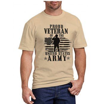 Letter American Flag Characters Pattern T Shirt Short Sleeve Round Neck Patriotic Tee, Light coffee
Letter American Flag Characters Pattern T Shirt Short Sleeve Round Neck Patriotic Tee, Light coffee