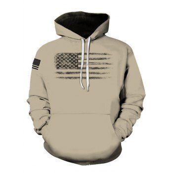 American Flag Print Casual Hoodie Kangaroo Pocket Drawstring Hoodie, Light coffee
American Flag Print Casual Hoodie Kangaroo Pocket Drawstring Hoodie, Light coffee