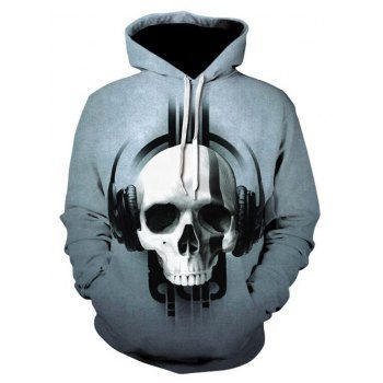 Skull Listening Music Print Halloween Hoodie Kangaroo Pocket Drawstring Casual Hoodie, Light blue
Skull Listening Music Print Halloween Hoodie Kangaroo Pocket Drawstring Casual Hoodie, Light blue