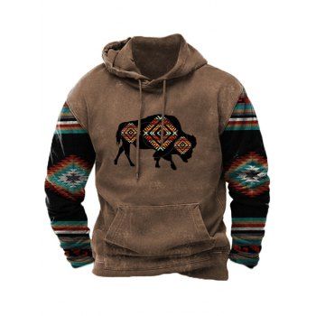 Cow Print Hoodie Kangaroo Pocket Long Sleeve Drawstring Hoodie, Deep coffee
Cow Print Hoodie Kangaroo Pocket Long Sleeve Drawstring Hoodie, Deep coffee